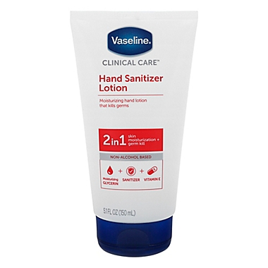 Vaseline&reg; Clinical Care&trade; 5.1 fl. oz. 2-in-1 Hand Sanitizer Lotion. View a larger version of this product image.