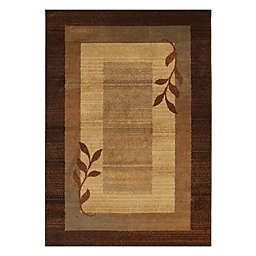 Home Dynamix Royalty Clover 5' x 7' Area Rug in Brown/Blue