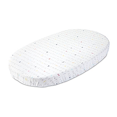 Stokke&reg; Sleepi&trade; Petit Pehr Fitted Crib Sheet in Rainbow Alphabet. View a larger version of this product image.