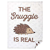 Hudson Baby&reg; Mink Hedgehog Plush Swaddle Blanket in Cream