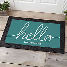 Hello & Welcome Personalized Doormat
