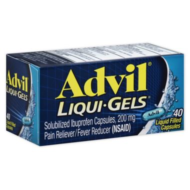 Advil&reg; 40-count 200 mg Liquid Gels. View a larger version of this product image.