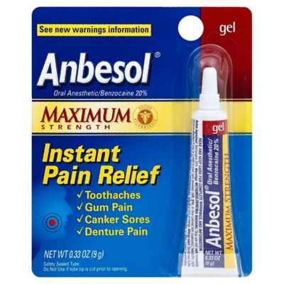 Anbesol&reg; Maximum Strength 0.33 oz. Oral Anesthetic Gel