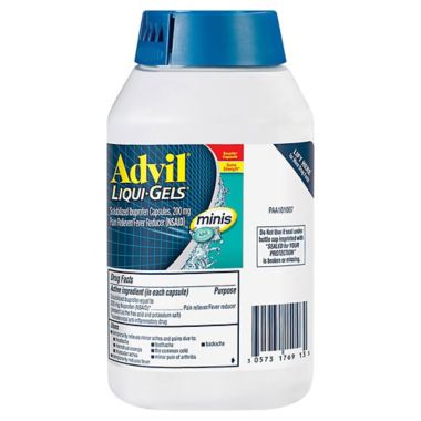 Advil&reg; Liqui-Gels Minis 200-Count Pain Reliever Capsules. View a larger version of this product image.