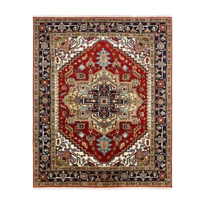 9x12 Hand Knotted Rug12x9 Area Rug, Navy Wool Rug 9×12