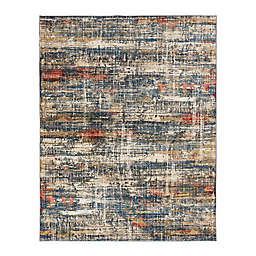 Theory Blues 2' x 3' Hand Knotted Multicolor Accent Rug in Blue