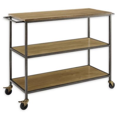 Crosley Furniture Brooke Kitchen Cart In Washed Oak Bed Bath Beyond   305816368739126p