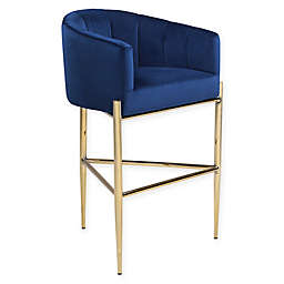 Chic Home© Ardee Upholstered Bar Stool