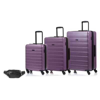 purple spinner luggage sets