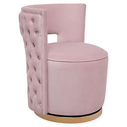 TOV Furniture™ Mimosa Velvet Upholstered Swivel Chair