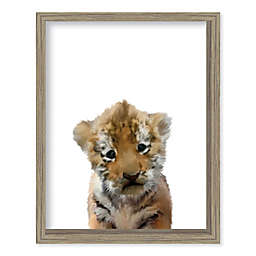 Boston Warehouse® Baby Tiger 12-Inch x 15-Inch Framed Wall Art