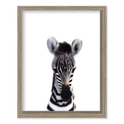 Boston Warehouse&reg; Baby Zebra 12-Inch x 15-Inch Framed Wall Art