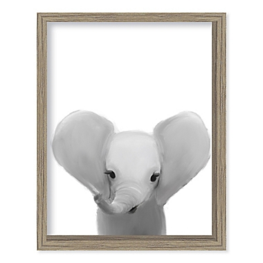 Boston Warehouse&reg; Baby Elephant 15-Inch x 12-Inch Framed Wall Art. View a larger version of this product image.