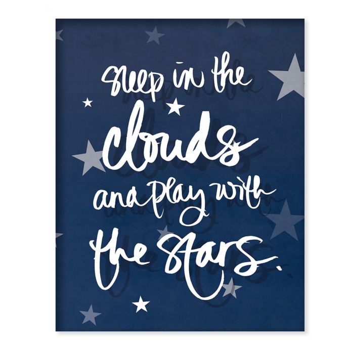 Boston Warehouse 21 Inch X 17 Inch Sleep And Play Canvas Wall Art Buybuy Baby