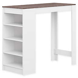 Temahome® Aravis Bar Table in White/Concrete