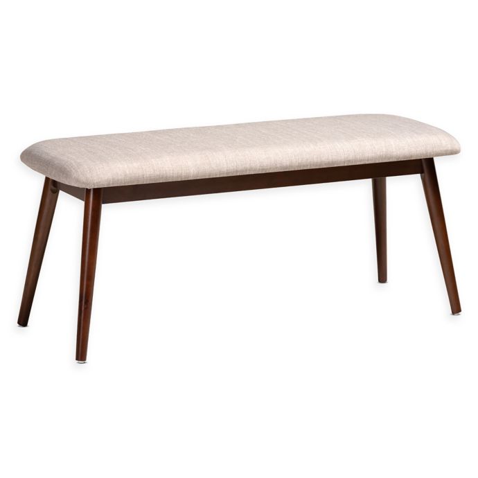 Baxton Studio Linda Dining Bench In Light Grey Bed Bath Beyond
