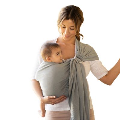 Moby&reg; Wrap Ring Sling Baby Carrier in Pewter