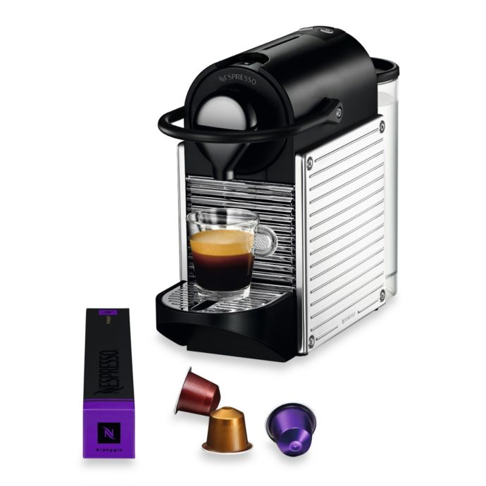 Nespresso® Pixie C60-US-SS-NE Espresso Machine in Chrome/Silver | Bed