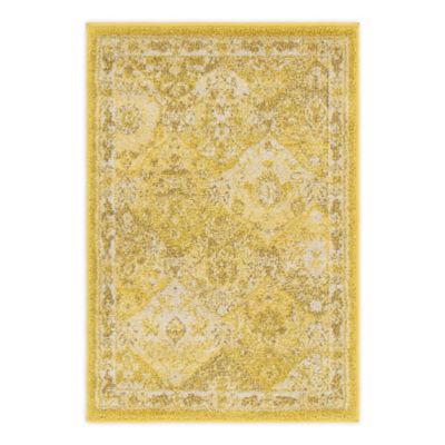 Unique Loom Penrose Blake 2&#39; x 3&#39; Area Rug in Yellow