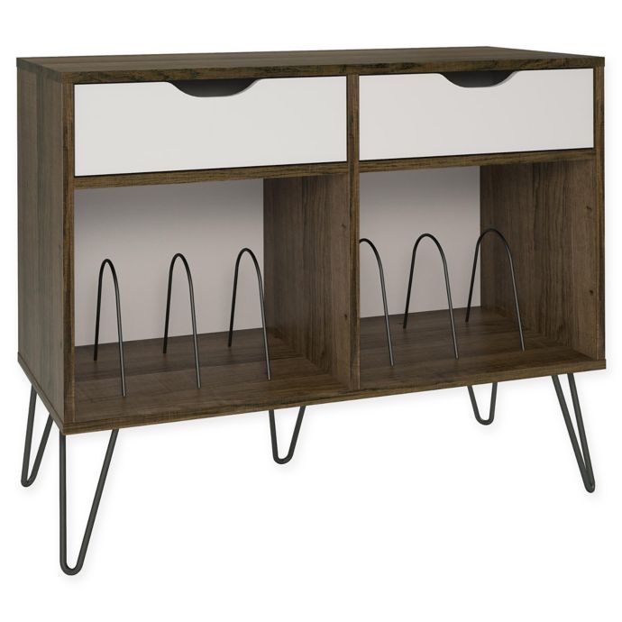 Novogratz Collection Concord Turntable Stand with Drawers ...