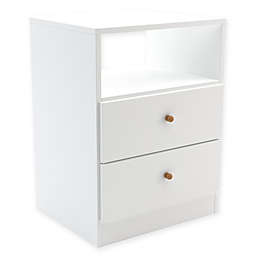 Midtown Concept™ Contemporary 2-Drawer Nightstand in White