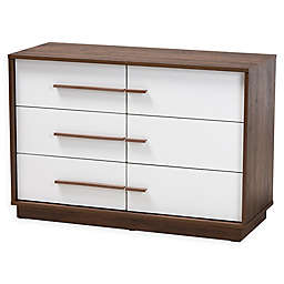 Thorley Two-Tone Finished 6-Drawer Wood Dresser