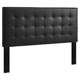 Modway Paisley King/California King Faux Leather Upholstered Headboard in Black
