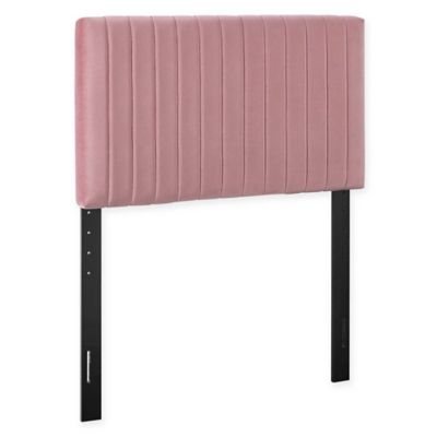 Modway Annabel Tufted Headboard Bed, Modway Annabel Full Fabric Headboard Pink