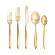 Fortessa&reg; Velo 5-Piece Stainless Steel Place Setting with Gold Finish