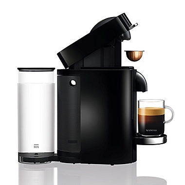 Nespresso&reg; by De&#39;Longhi VertuoPlus Deluxe Coffee and Espresso Maker in Black. View a larger version of this product image.