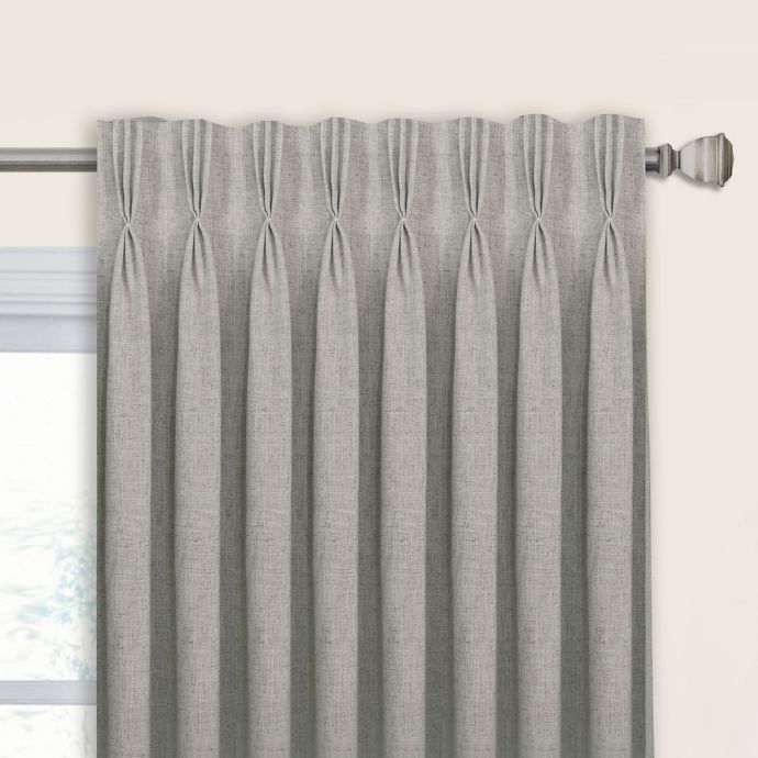 Brisa Pinch Pleat Back Tab Window Curtain Panel Bed Bath Beyond