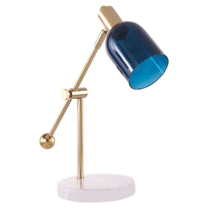 Lumisource Marcel Table Lamp In Blue Gold Bed Bath And Beyond Canada