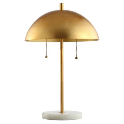 gold metal table lamp