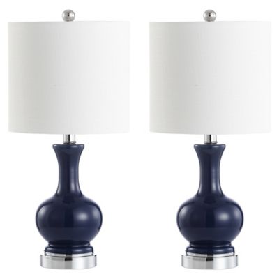 Jonathan Y Led Table Lamp Bed, Navy Blue End Table Lamps