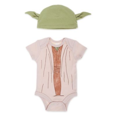 Lucas&trade; 2-Piece Yoda Bodysuit and Hat Set