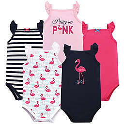 Luvable Friends® 5-Pack Flamingo Sleeveless Bodysuits