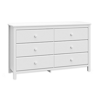 Storkcraft&trade; Alpine 6-Drawer Double Dresser in White. View a larger version of this product image.