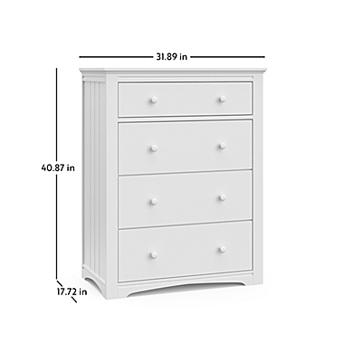 Graco&reg; Hadley 4-Drawer Dresser in Pebble Grey. View a larger version of this product image.