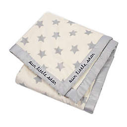 Gerber® Stars Plush Blanket in White/Grey