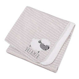 Gerber® Lamb Appliqued Plush Blanket in Grey