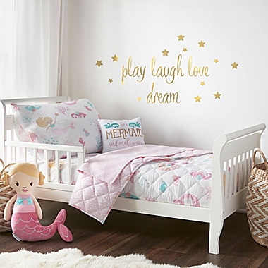 Levtex Baby Mermaid Toddler Bedding Set in Pink. View a larger version of this product image.
