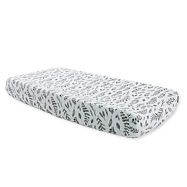 Bebe Au Lait&reg; Sentiments Changing Pad Cover in Leaves. View a larger version of this product image.