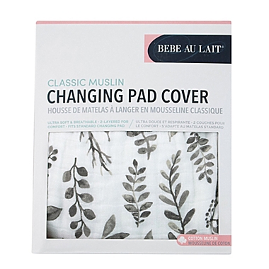 Bebe Au Lait&reg; Sentiments Changing Pad Cover in Leaves. View a larger version of this product image.
