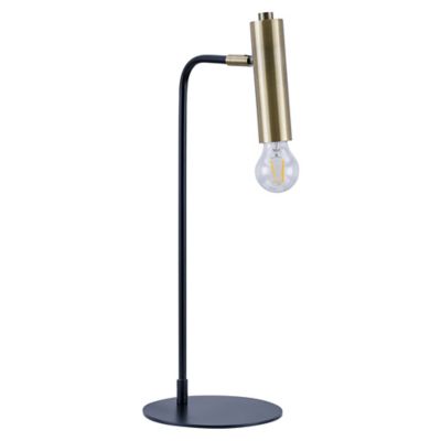 exposed bulb table lamp