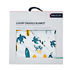 Alternate image 2 for Bebe Au Lait&reg; Surf &amp; Sea Turtle Luxury Stroller Blanket in Blue/Yellow