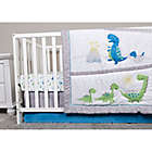 Alternate image 3 for Sammy &amp; Lou 4-Piece Dinosaur Pals Crib Bedding Set