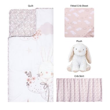 Sammy &amp; Lou 4-Piece Cottontail Cloud Crib Bedding Set. View a larger version of this product image.
