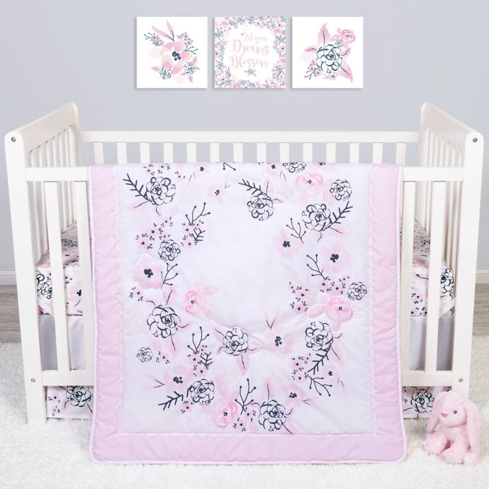 Sammy Lou 4 Piece Simply Floral Crib Bedding Set Buybuy Baby