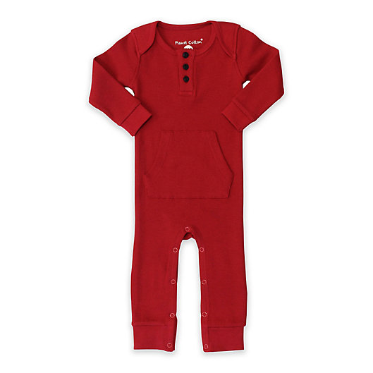 Alternate image 1 for Planet Cotton® Cotton Thermal Coverall in Red