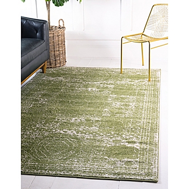 Unique Loom Wells 4&#39; x 6&#39; Area Rug in Green. View a larger version of this product image.